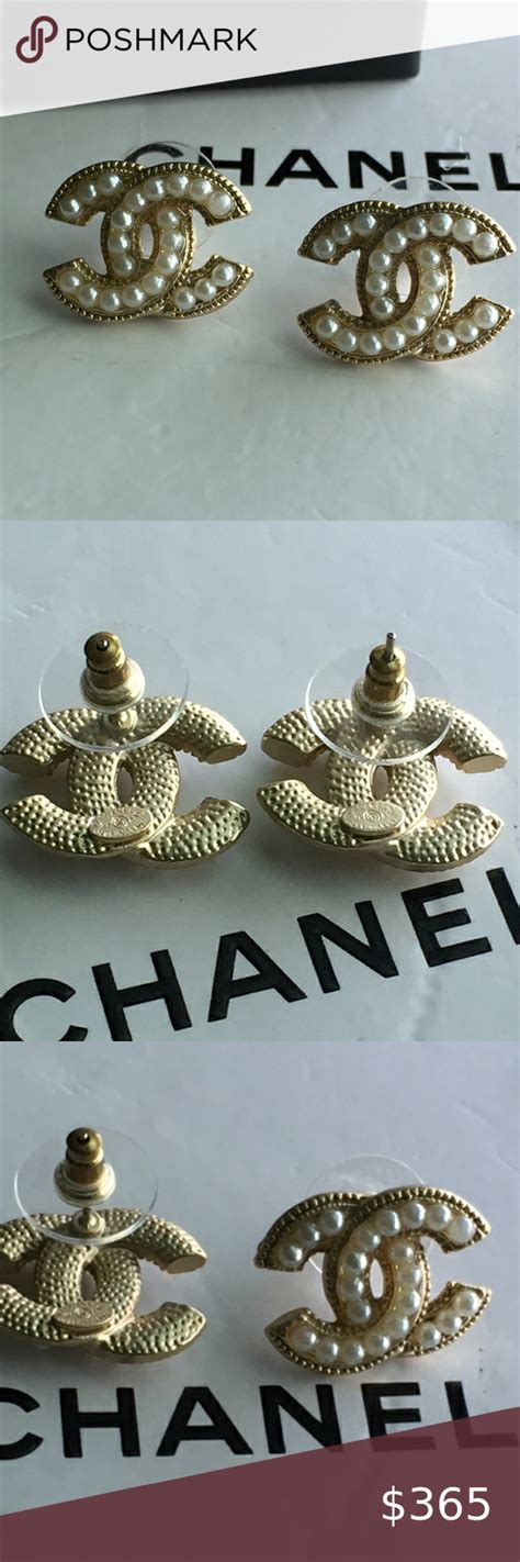 how long are the real chanel letter earrings|real Chanel jewelry identification.